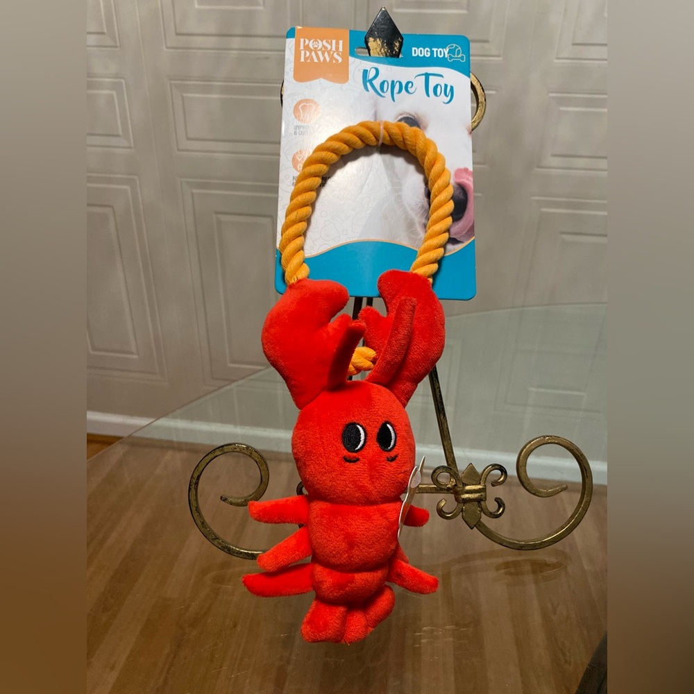 Red Lobster Rope Dog Toy